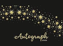 Autograph book gold for sale  Delivered anywhere in UK