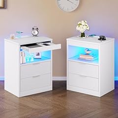 Tiptiper white nightstand for sale  Delivered anywhere in USA 