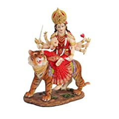 8.5 Inch Durga Mythological Indian Hindu Goddess Statue Figurine for sale  Delivered anywhere in Canada
