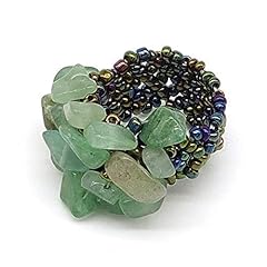 Anello avventurina artigianale usato  Spedito ovunque in Italia 