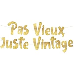 Bannière dorée paillettes d'occasion  Livré partout en France