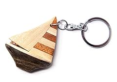 Portachiavi legno barca usato  Spedito ovunque in Italia 