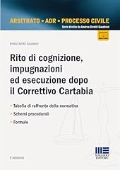 Rito cognizione impugnazioni usato  Spedito ovunque in Italia 