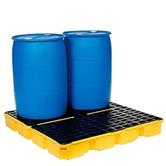 Used, Eagle 1634 Yellow and Black Polyethylene 4 Drum Modular for sale  Delivered anywhere in USA 