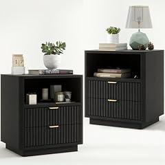 Fluted nightstands set for sale  Delivered anywhere in USA 