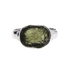 Moldavite ring 925 for sale  Delivered anywhere in USA 