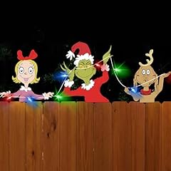 Christmas grinch fence for sale  Delivered anywhere in USA 
