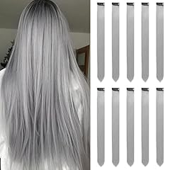 Grau haarverlängerungen clip gebraucht kaufen  Wird an jeden Ort in Deutschland