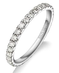Moissanite wedding band for sale  Delivered anywhere in USA 