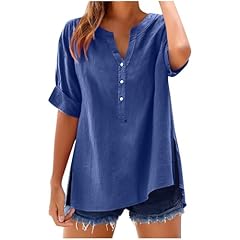 Womens tops cotton for sale  Delivered anywhere in UK