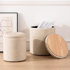 Faux leather round for sale  Delivered anywhere in USA 