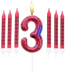 Spiderman birthday candles for sale  Delivered anywhere in UK