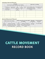 Cattle movement record for sale  Delivered anywhere in UK