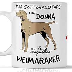 Tazza weimaraner per usato  Spedito ovunque in Italia 