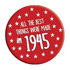 80th birthday badge for sale  Delivered anywhere in UK
