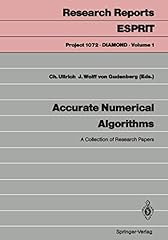 Accurate numerical algorithms d'occasion  Livré partout en France