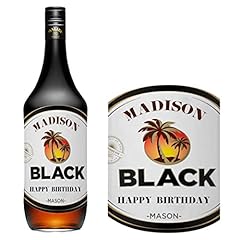 Personalised malibu black for sale  Delivered anywhere in UK