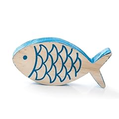 Pesce decorativo legno usato  Spedito ovunque in Italia 