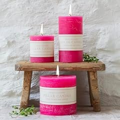Fuchsia pink pillar for sale  Delivered anywhere in UK