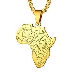 Men necklace map for sale  Delivered anywhere in UK