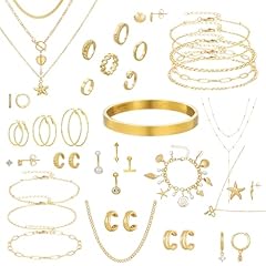 Gold jewelry set for sale  Delivered anywhere in USA 