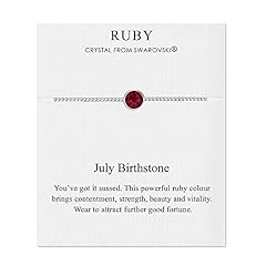 Used, Philip Jones July (Ruby) Birthstone Bracelet Created for sale  Delivered anywhere in UK