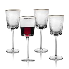 Gold rimmed wine for sale  Delivered anywhere in USA 
