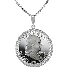 Sterling Silver Half Dollar Rope Bezel 30 mm Coins for sale  Delivered anywhere in USA 