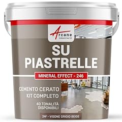 Microcemento piastrelle visone usato  Spedito ovunque in Italia 