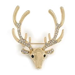 Clear crystal stags for sale  Delivered anywhere in UK