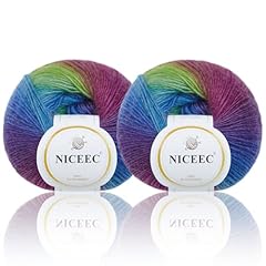 Niceec skeins rainbow for sale  Delivered anywhere in USA 