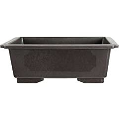 Bonsai pot 53x37x20cm dark brown rectangular plastic for sale  Delivered anywhere in UK