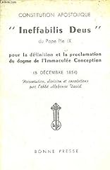 Constitution apostolique ineff d'occasion  Livré partout en France