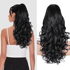 Inch black ponytail for sale  Delivered anywhere in UK