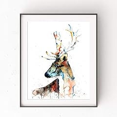 Deer art wall for sale  Delivered anywhere in USA 