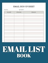 Email list book for sale  Delivered anywhere in USA 