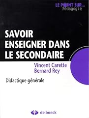 Savoir enseigner secondaire d'occasion  Livré partout en France
