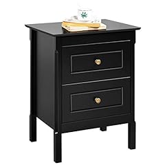 Yaheetech black bedside for sale  Delivered anywhere in UK