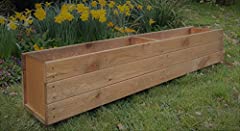 Ruddings Wood Extra Large Wooden Garden Planter Plant, used for sale  Delivered anywhere in UK