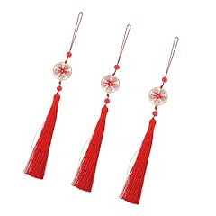 3pcs tassel chinoiserie for sale  Delivered anywhere in UK
