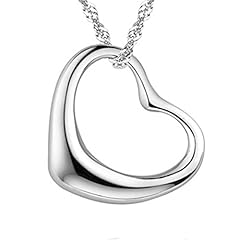 Perfect Love Open Heart [Large Size] Pendant Necklace for sale  Delivered anywhere in USA 