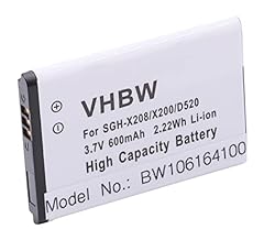 Usato, vhbw batteria compatibile con Samsung SGH-C260, SGH-C270, SGH-C300, SGH-C3520, SGH-C3560, SGH-C3750, SGH-D520 Smartphone (600mAh, 3.7V, Li-Ion) usato  Spedito ovunque in Italia 