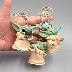 5pcs/Lot Cute Baby Yoda Keychain Action Figure Key for sale  Delivered anywhere in Canada