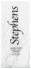 Stephens white crepe for sale  Delivered anywhere in UK