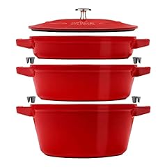 Staub cocotte round for sale  Delivered anywhere in Ireland