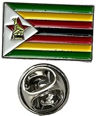 Zimbabwe flag pin for sale  Delivered anywhere in UK