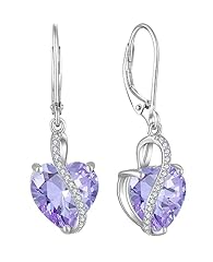Heart drop earrings for sale  Delivered anywhere in UK