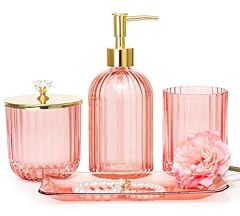 Pink bathroom accessories for sale  Delivered anywhere in USA 