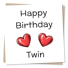 Twin birthday card for sale  Delivered anywhere in UK