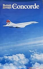 Concorde avion affiche d'occasion  Livré partout en France